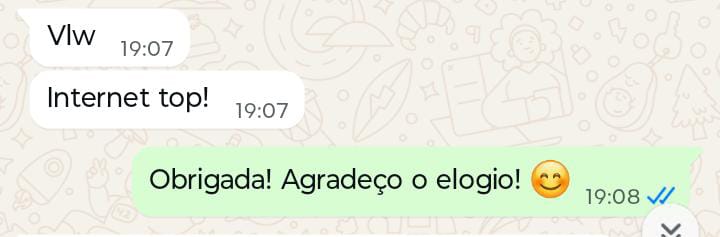 Cliente elogia a internet da Easy Conect